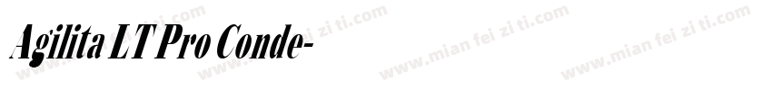 Agilita LT Pro Conde字体转换